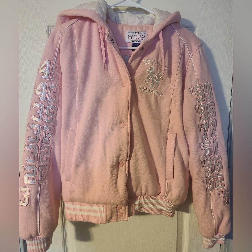 NY Yankees Women's World Series Championships Hooded Jacket